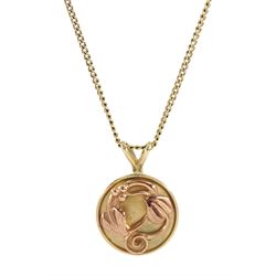 9ct gold Clogau 'Tree of Life' pendant, hallmarked 2000, on 9ct gold chain
