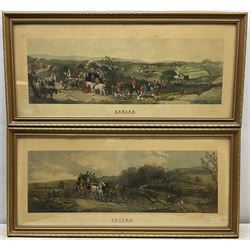 After William Joseph Shayer (British 1811-1892): Coaching Scenes, 'Spring', 'Summer', 'Autumn' and 'Winter', set four 19th century lithographs by CR Stock with later hand-colour pub. Arthur Ackermann, London 1886, 22cm x 66cm (4)