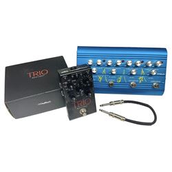 Harman DigiTech Trio Band Creator; boxed with power supply, lead and paperwork; and Pylepro PPDLAI guitar multi effects controller (2)