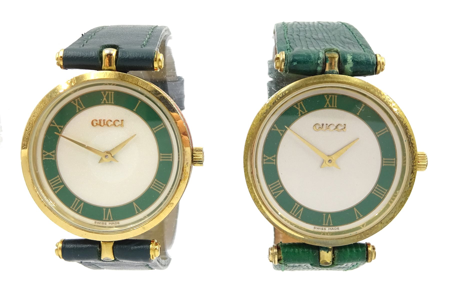 Gucci Silver and Green Watch with Roman Numerals Watch Rolex Datejust 36mm Green Roman Numerals Dial Jubilee  main image 3