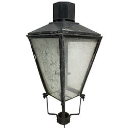 Foster & Pullen - early 20th century copper and wrought metal lantern