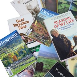 Collection of Hannah Hauxwell books and magazines, to include signed 'Seasons of My Life' hardback biography and The Yorkshire Post Magazine 'The First Lady of the Dales- Hannah Hauxwell on the 100th Anniversary of her Birth', together with a collection of Yorkshire Dales interest books and magazines, and a print of 'A Map of Yorkshire - Produced by British Railways'