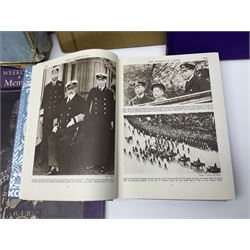 Johillco - die-cast coronation procession June 1953 with state coach containing QEII and Phillip, pulled by 8 horses; and numerous other attendants; boxed; and small quantity of Royalty commemorative books