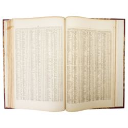 John Cary (British 1755-1835): 'Cary's New English Atlas; A Complete Set of County Maps from Actual Surveys', comprising general map of England & Wales, 46 engraved county maps with contemporary hand-colouring, complete with index, pub. J. Cary, London 1809, rebound in half calf with marbled boards 57cm x 37cm