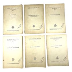 Set of six 1938 German booklets by Terramare Publications comprising No.1 Adolf Hitler by Philip Bouhler, No.2 German Political Profiles by Hans Heinz Sadila-Mantau, No.3 Versailles in Liquidation by Friedrich Grimm, No.4 German Law and Legislation by Erich Schinnerer, No.5 German Labour Service by Fritz Edel and No.6 Social Welfare in Germany by Werner Reher; some illustrated; all with English text (6)