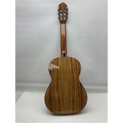 Juan Montes Rodriguez Spanish Flamenco acoustic guitar model R6; bears label dated 2020; in metallic finish fitted hard carrying case