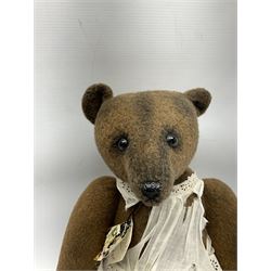 Two Portobello Bear Company limited edition teddy bears - 'Princess Julia' No.1/1, born 2002, with label H51cm; and 'Nanas Teddy' (?) No.1/1 born 2001, with label H41cm (2)