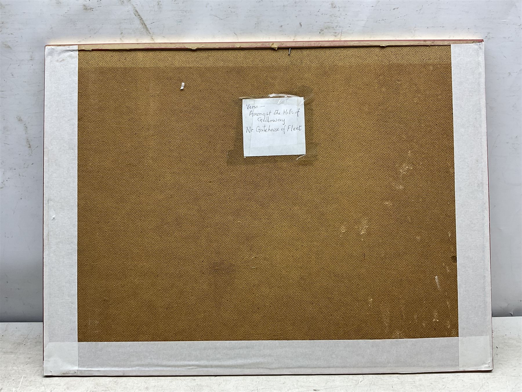 John Hamilton Glass (Scottish 1820-1885): 'Amongst the Hills of Galloway - Near Gatehouse of Fleet', watercolour signed, titled beneath mount verso 30cm x 45cm 