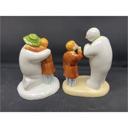 Four Coalport Characters The Snowman figures | Antiques