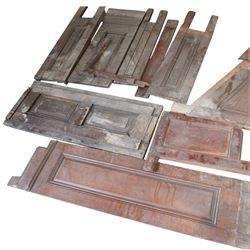 Architectural Salvage - Quantity of 19th century oak church panelling , pierced and carved posts, scalloped frieze, lancet panel etc
Note: Removed in the 19th century from the church in the grounds of a private Yorkshire estate 
Provenance: property of a Nobleman