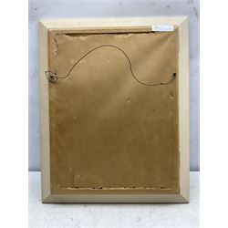 After Edgar Degas (1834-1917): Danseuse Assise - Seated Dancer, oil on board unsigned 40cm x 30cm