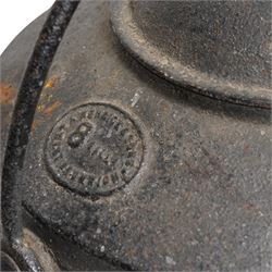 Kendrick & son (West Bromwich) -  8 gallon cast iron pot, with hook to handle and brass tap
