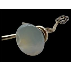 Six pairs of silver earrings, including opal pendant earrings and a pair of moonstone hoop earrings