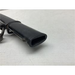 WW2 German Army Prinz Eugen Pattern Officers Dress Sword by Carl Eickhorn, the 80.5cm slightly curving fullered blade with makers name to the ricasso, gilt brass hilt with eagle to the cross-piece and relief of oakleaves to the ferrule, Prinz Eugen style down winged eagle to the pommel of the backstrap; grip retains the original wire binding; in original black painted scabbard with single hanging ring, leather hanger marked 'RZM M5/71 OLC' and silvered knot L97cm overall