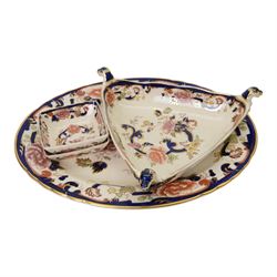 Collection of Mason Mandalay pattern ceramics, to include teapot, jugs, serving bowl, plates etc  