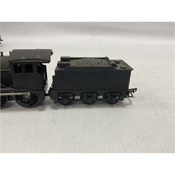 Various makers ‘00’ gauge - five hand built locomotives, using various Tri-Ang parts, comprising Class 3F 0-6-0 no.43826 in BR black; Class 1377 0-6-0T no.41805 in BR black; Class 3F 0-6-0T no.47606 in BR black; CR/LMS Class 123 4-4-2 in CR blue; one further plain 4-6-0 locomotive and tender; Wrenn Railways Class 4P 2-6-4T no.42508 in BR black; four further plastic Tri-Ang tenders in BR and LMS black (10) 
