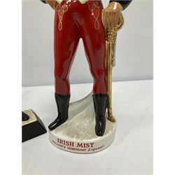 Irish Mist Soldier Liqueur decanter bottle, together with Carlton Ware 'Pick Flowers Brewmaster', decanter 48cm 