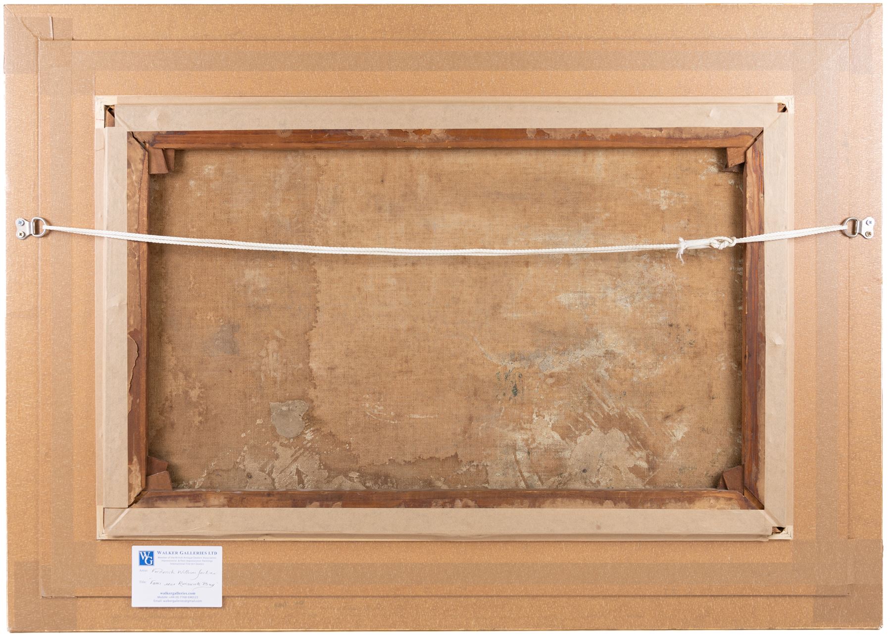 Frederick William Jackson (Staithes Group 1859-1918): 'Farm near Runswick Bay', oil on canvas signed, titled on plaque 45cm x 73cm 
Provenance: exh. Walker Galleries, Harrogate, label verso