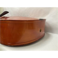 Contemporary 3/4 Double Bass, Body height bottom to shoulder 110cm, With steel tuning pins and ebonised fingerboard, no strings, bridge, tail piece, or endpin Although called a 3/4 size bass, this size is recognised as a regular sized Double Bass 
