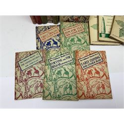 Collection of children's books, annuals and similar, including Enid Blyton; Bible Stories, full set of fourteen, Macmillan and Co 1955, Anthony Buckeridge; Rex Milligan Reporting, first edition Lutterworth Press 1961 and Rex Milligan Raises the Roof, second impression Lutterworth Press, 1956, apt. W.E Johns; Kings of Space, Biggles Follows on, Biggles Learns to Fly, Comrades in Arms, thee copies of My Garden an Intimate Magazine for Garden Lovers etc (29)