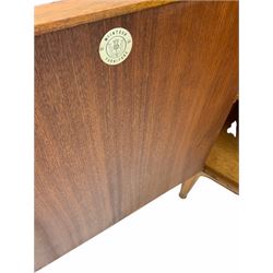 McIntosh mid 20th century teak sideboard, fitted with two cupboards and six drawers