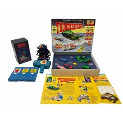 Matchbox 'The Thunderbirds' limited edition Commemorative Set, boxed with paperwork; Tomy 'Mr. D.J.' blue plastic robot radio; Mettoy Walt Disney Movie Viewer with three cassettes; and 1995 boxed set of the Star Wars trilogy VHS video tapes