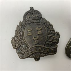 Two cap badges - Dulwich Volunteers and Cheshire Regiment Volunteers (2)