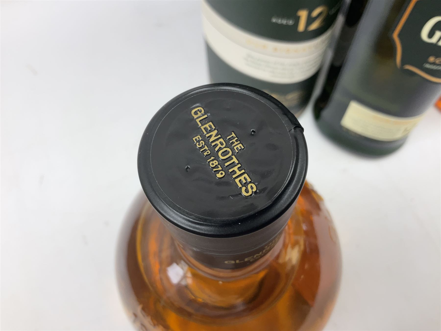 Scapa, The Orcadian single malt Scotch whisky, 70cl, 40% vol, Glenallachie, distillery edition speyside single malt Scotch whisky, 70cl, 40% vol, Glenfiddich, 12 year old, single malt Scotch whisky, 70cl, 40% vol and the Glenrothes, vintage reserve single malt whisky, 700ml, 40% vol (4)