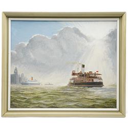 Norman Colebourne (British 1908-1992): 'December Sunshine' Off Liverpool, oil on board signed, titled on label verso 49cm x 59cm
Provenance: Exh. Wallasey Arts Society