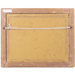 Rowland Langmaid (British 1897-1956): Newlyn and St Michael's Mount, etching signed in pencil 16cm x 30cm; Frank Henry Mason (Staithes Group 1875-1965):  Surrender of the German Fleet, etching 17.5cm x 35cm (2)
Notes: Original signature removed and wrongly attributed.