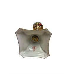 Pair of Royal Crown Derby Imari Pattern Candlesticks, numbered 1128, H27cm