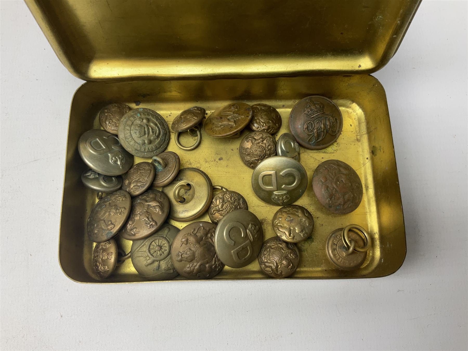 Framed WW2 'Special Order of the Day' poster date 24th May 1940 relating to Narvik in Norway; WW1 Princess Mary Christmas tin with quantity of uniform buttons; cigarette silk of the Prince of Wales in uniform; Royal Navy dinner menus, including HMS Daedalus Taranto forty-third, forty-fourth and forty-fifth anniversary dinners, 1983-1985, the wardroom mess summer ball, etc   