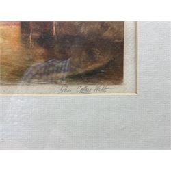John Cother Webb (British 1855-1927) after Joseph Mallord William Turner RA (British 1775-1851): 'Ulysses Deriding Polyphemus', coloured mezzotint signed in pencil pub. Museum Galleries, London 1928, 34cm x 52cm