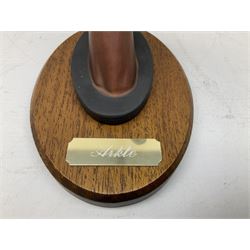 Beswick set of horse head wall plaques 'Champions all', comprising Arkle no.2700, The Minstrel no.2701, Red Rum no.2702, Troy no.2699, all with original boxes