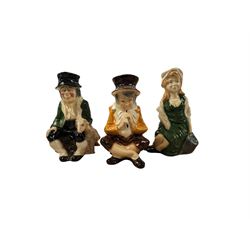 Three Kingston Pottery Hull character jugs, tallest H25cm