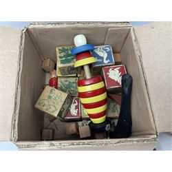 Silver and mother of pearl folding fruit knife together with a similar silver folding button hook, 19th century surgical knife in tortoiseshell cases by Krohne & Sesemann and three Hohner harmonicas, quantity of vintage child's games and toys to include cards, puzzles and misc, Rudyard Kipling, Wood's Illustrated Natural History, Twenty Poems from Rudyard Kipling First published in 1918 Methuen & Co Ltd, London, 1958 Observer cutting etc 