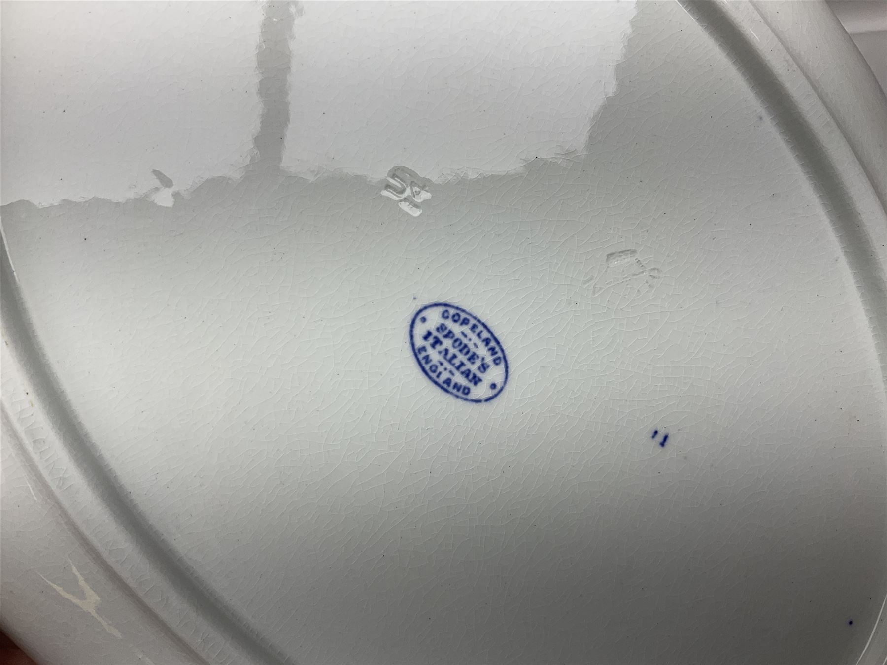 Copeland Spode Italian pattern dish, together with five hummel figures, Royal Worcester trinket dish and other ceramics 