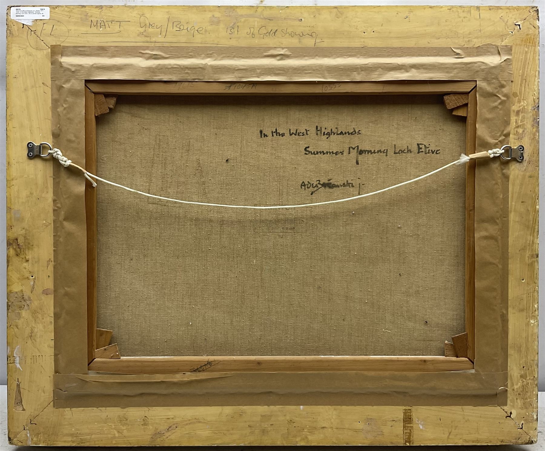 Alfred Fontville de Breanski Jnr. (British 1877-1945): 'In the West Highlands - Summer Morning Loch Etive', oil on canvas signed, titled verso 44cm x 57cm