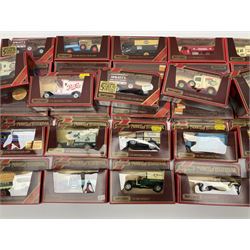 Thirty-six Matchbox Models of Yesteryear including six unopened tw0-vehicle packs, commercial and delivery vehicles etc; all boxed (36)