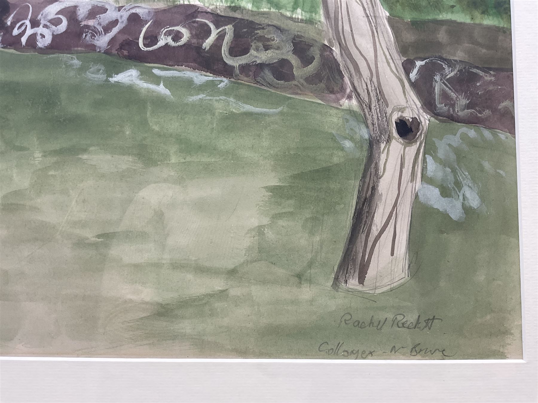 Rachel Reckitt (British 1908-1995): 'Near Brive' Southern France, watercolour and pencil signed and titled 49cm x 62cm