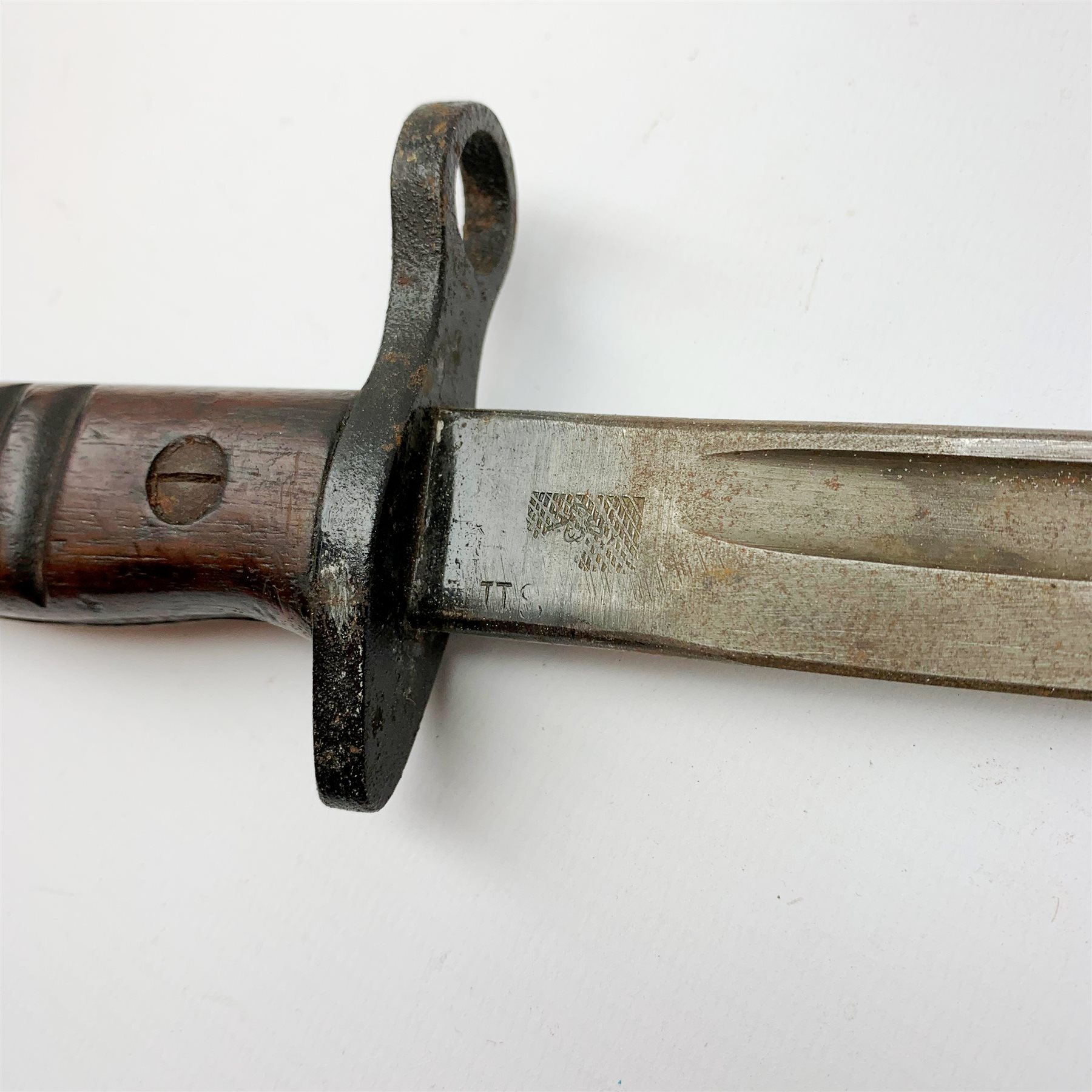 WW1 American Remington the 43cm single fullered steel blade