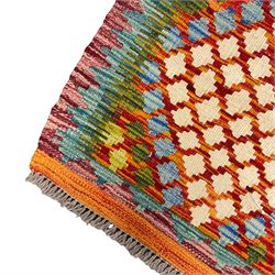 Chobi Kilim mat (50cm x 51cm), and a circular Mori Jaldar mat (D27cm)