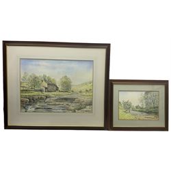 Alan Stuttle (British 1939-): Rural River Landscape, two watercolours signed max 53cm x 72cm (2)