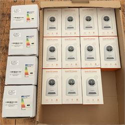 Eleven indoor Wi-Fi security cameras, two way audio panoramic view, motion detection, and four led plug in bedside lights  - THIS LOT IS TO BE COLLECTED BY APPOINTMENT FROM DUGGLEBY STORAGE, GREAT HILL, EASTFIELD, SCARBOROUGH, YO11 3TX