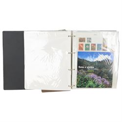 World stamps including Aden, Brunei, Rwanda, Spain, Ireland, Italy, Japan, Hungary, Germany, France, Portugal, Namibia, Netherlands, New Zealand, St Lucia, Malaysia etc, housed in ten ring binder folders