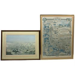 'The Metropolitan Borough of Sefton', limited edition illustrated map by Gerard Swarbrick; 'Pennine Vista', limited edition signed print by Geoffrey Woolsey Birks (2)