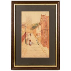 John Wynne Williams (British fl.1900-1920): The Three Mariners Inn, Low Conduit Street, Kind Richard III House, and two further Scarborough views, set of five watercolours signed max 25cm x 15cm (5)