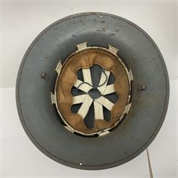 Two air force jackets, together with two helmets and Bamberger Mutzen Industrie German military hat and two others 