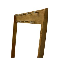 Futon Company - hallstand fitted with hooks and two shelves (W55cm, H181cm, D47cm), and a wall mirror with shelf and hooks (30cm x 40cm)