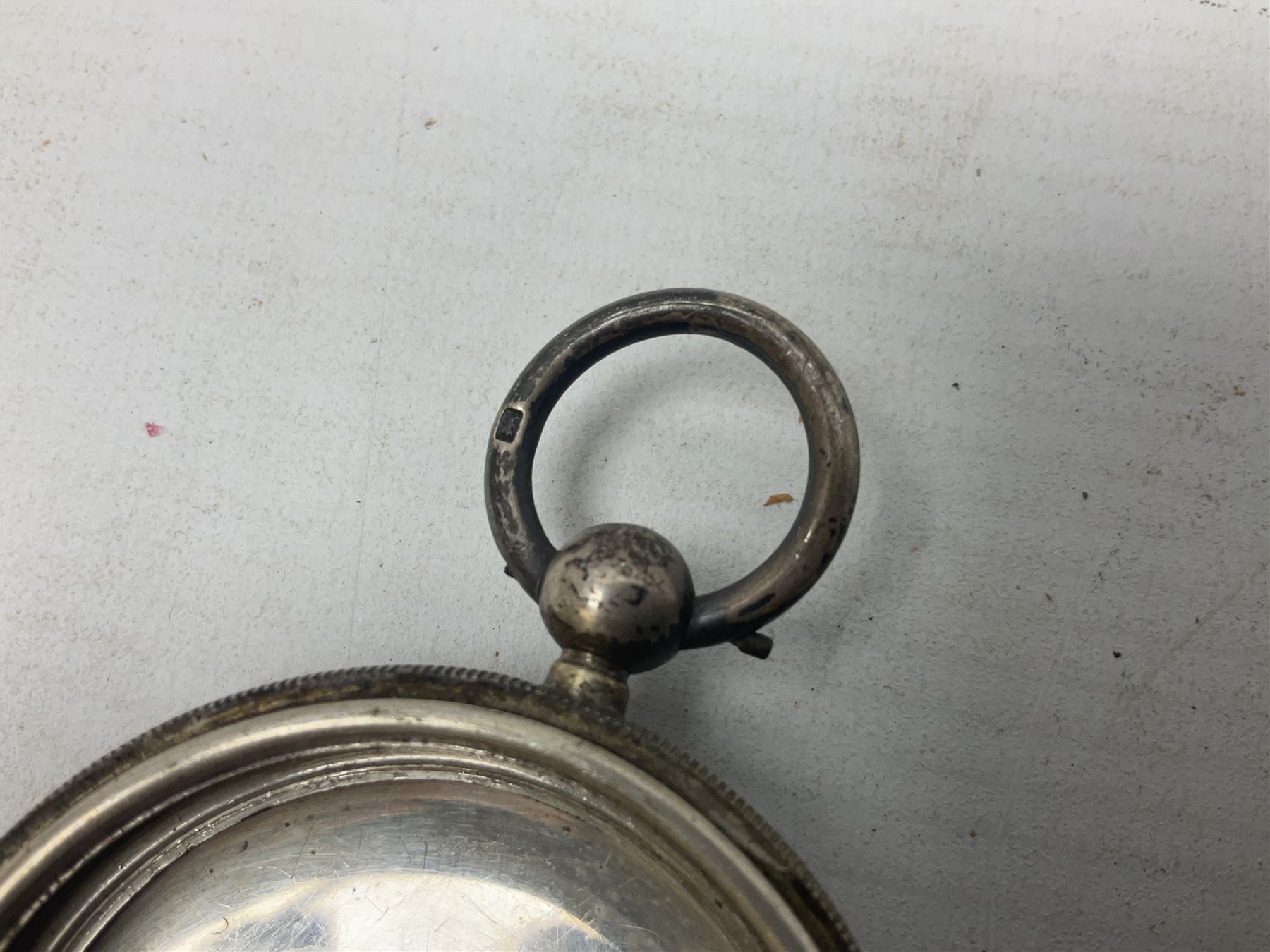 Edwardian silver open face lever fusee pocket watch by Louis Nathan, Leeds, case hallmarked Chester 1906, one other silver pocket watch by American Watch co, Waltham and a silver pocket watch case, hallmarked